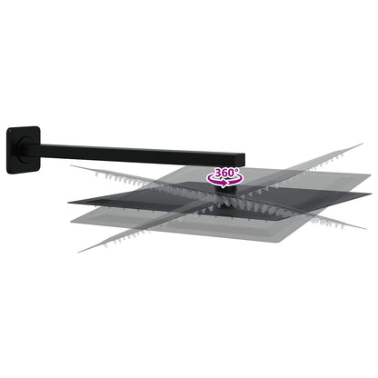 vidaXL Concealed Shower System (Square) Black Stainless Steel 201