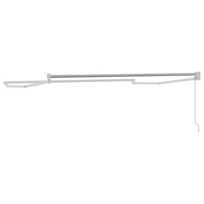 vidaXL Manual Awning Frame 3 x 2 m White Powder-Coated Aluminium