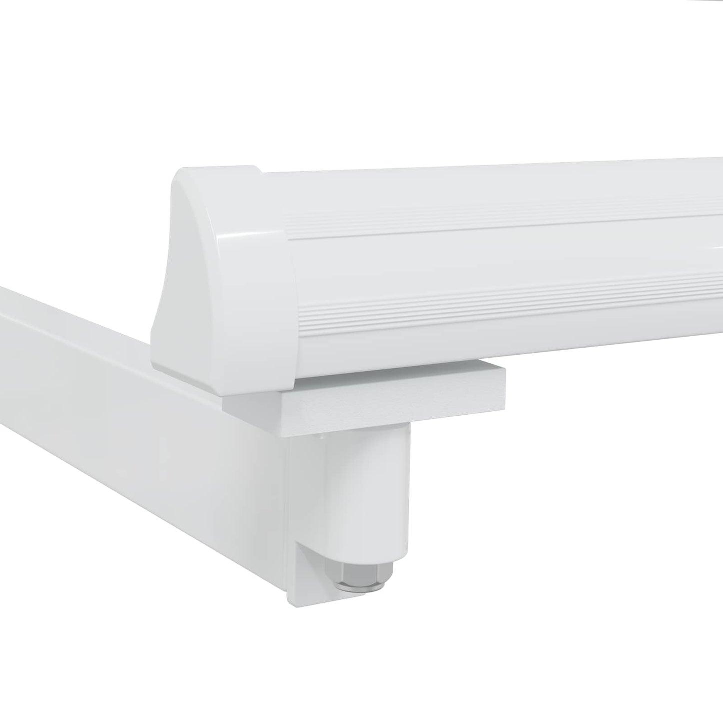 vidaXL Manual Retractable Awning Frame White 4 x 2 m Aluminium