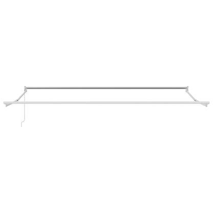 vidaXL Manual Retractable Awning Frame White 4 x 2 m Aluminium