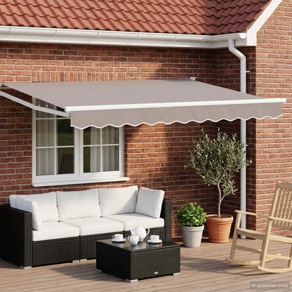 vidaXL Electric Retractable Awning Frame White 3 x 2 m Aluminium