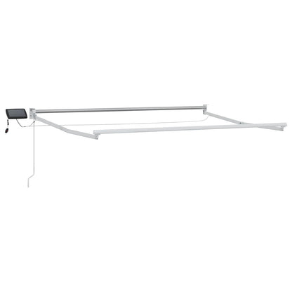 vidaXL Electric Retractable Awning Frame White 3 x 2 m Aluminium