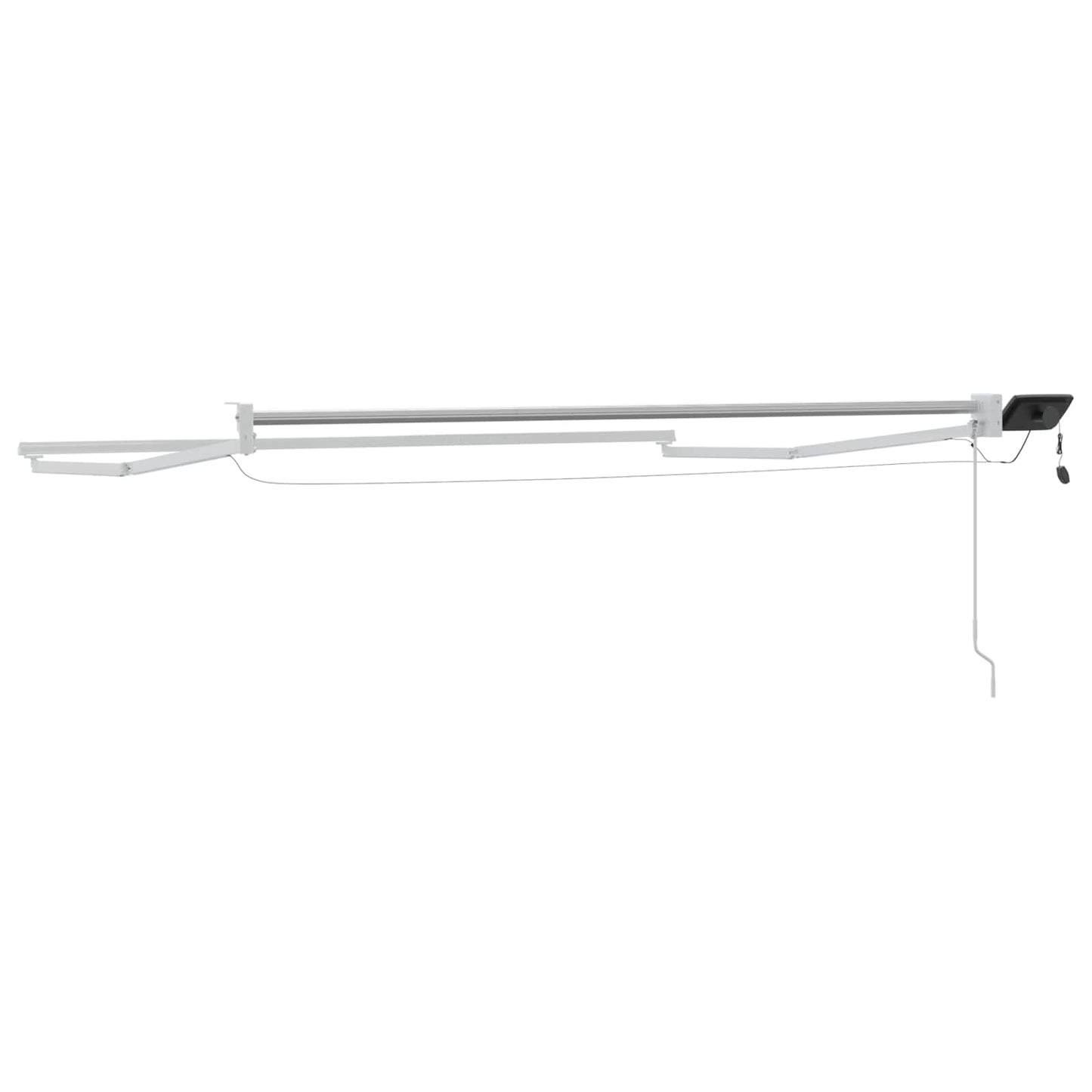 vidaXL Electric Retractable Awning Frame White 3 x 2 m Aluminium
