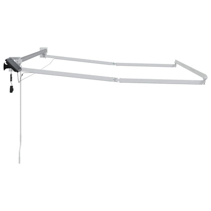 vidaXL Electric Retractable Awning Frame White 3 x 2 m Aluminium