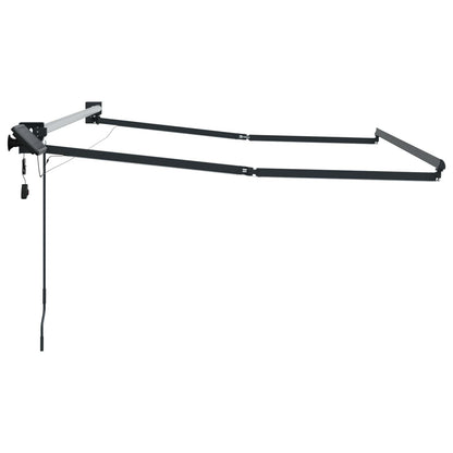 vidaXL Electric Retractable Awning Frame Anthracite 3 x 2 m Aluminium