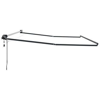 vidaXL Electric Retractable Awning Frame Anthracite 4 x 3 m Aluminium