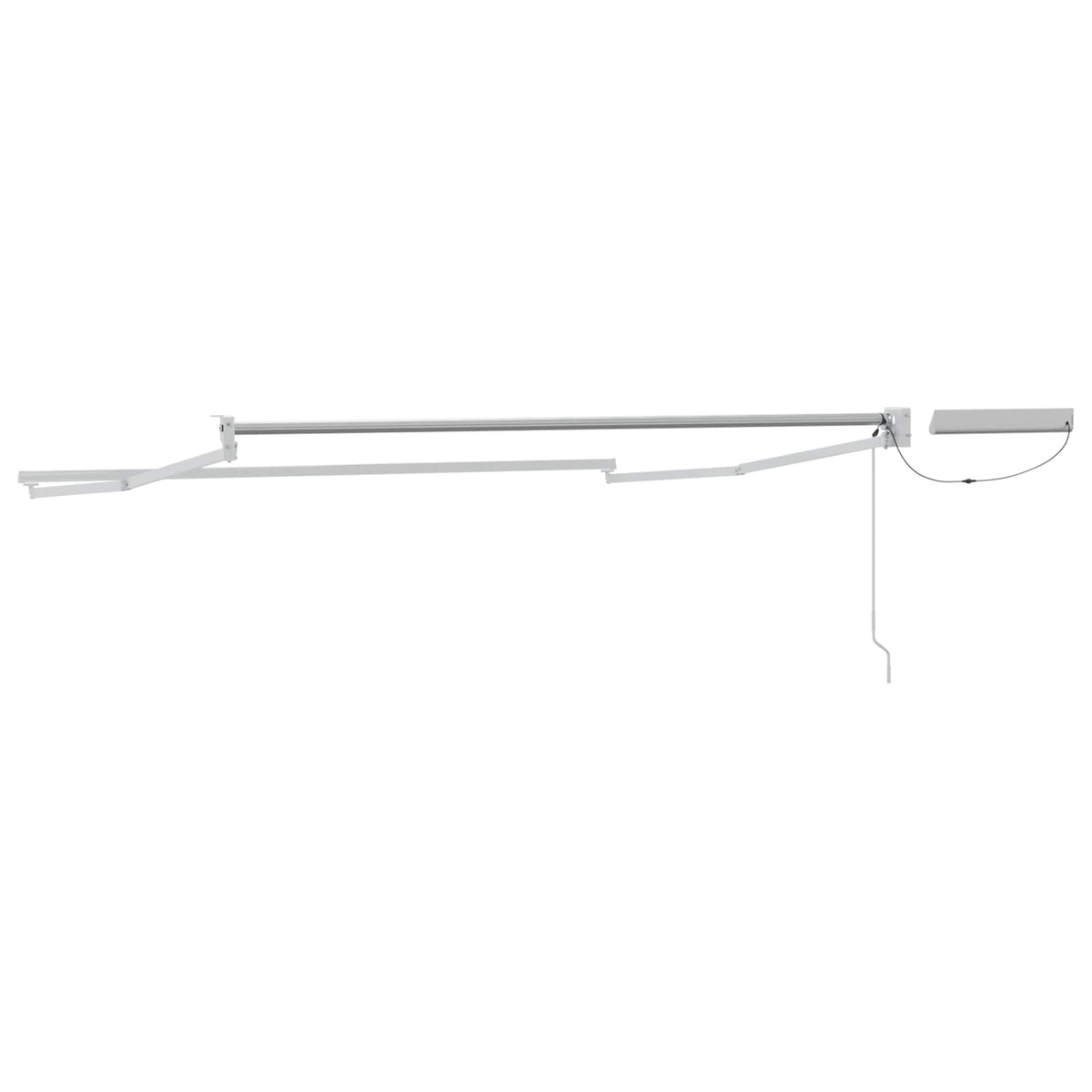 vidaXL Solar Electric Awning Frame 2.5 x 2 m White