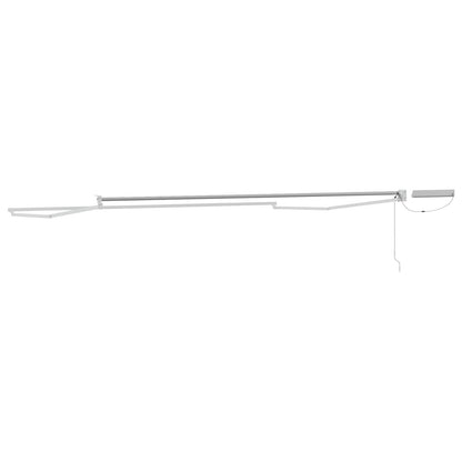 vidaXL Electric Retractable Awning Frame White 4 x 2 m Aluminium