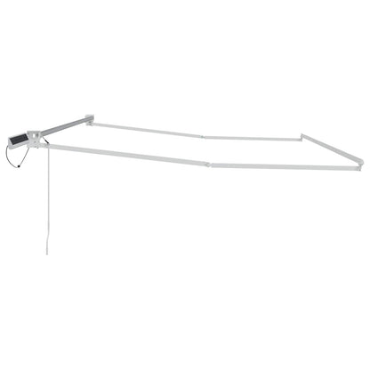 vidaXL Electric Retractable Awning Frame White 4 x 2 m Aluminium