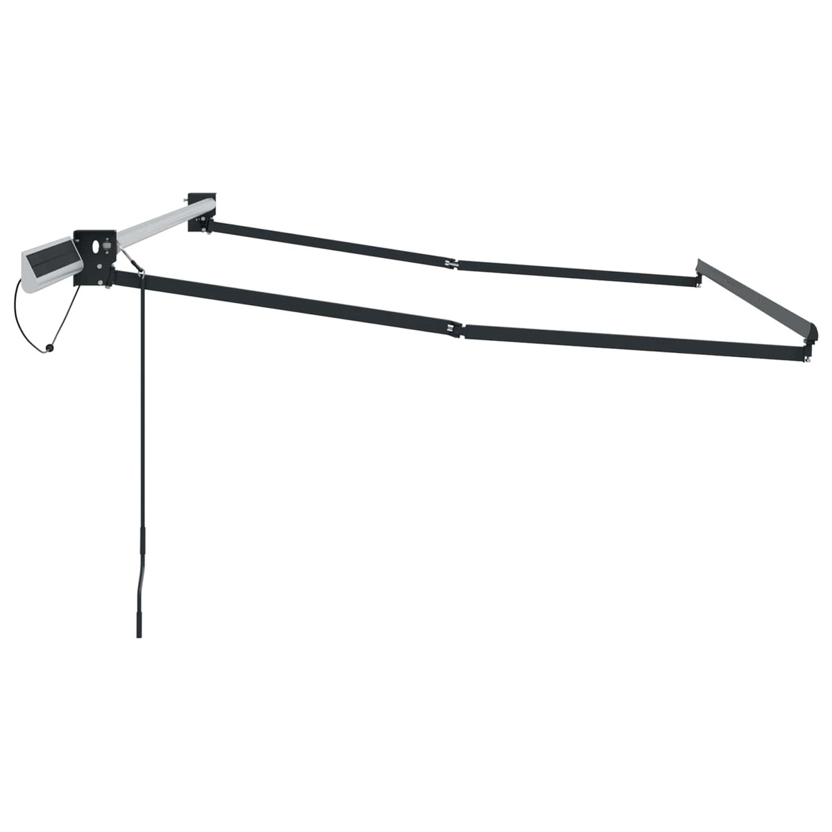 vidaXL Solar Electric Awning Frame 2.5 x 2 m Anthracite
