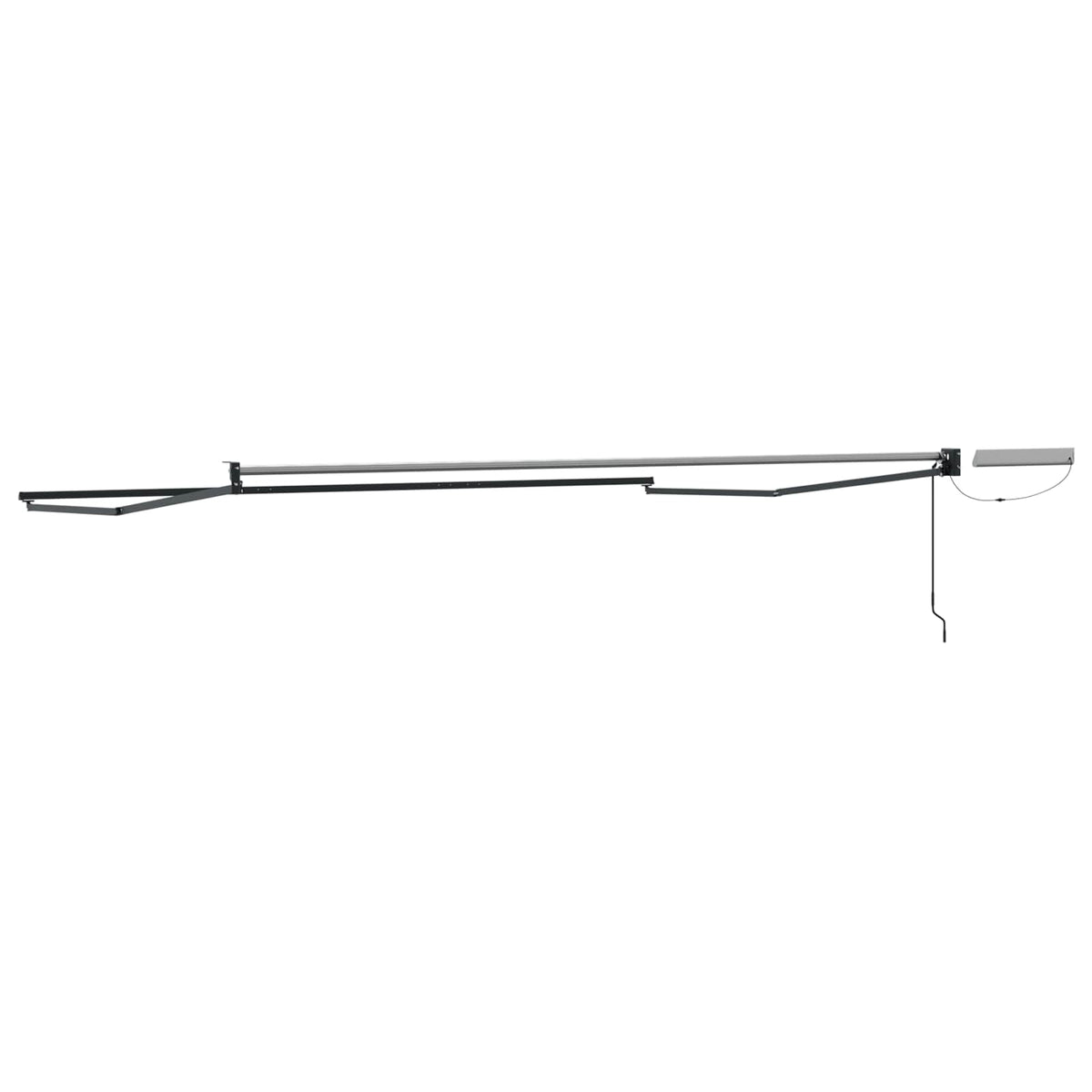 vidaXL Solar Electric Awning Frame 4 x 2 m Anthracite