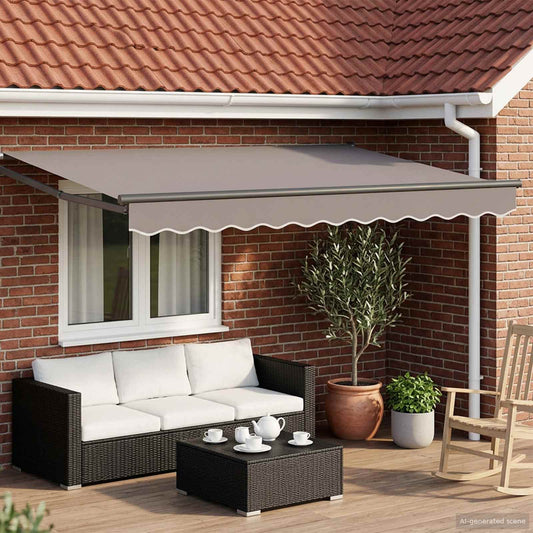 vidaXL Solar Electric Awning Frame 3 x 2.5 m Anthracite