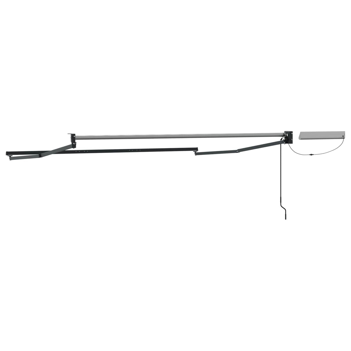 vidaXL Solar Electric Awning Frame 3 x 2.5 m Anthracite