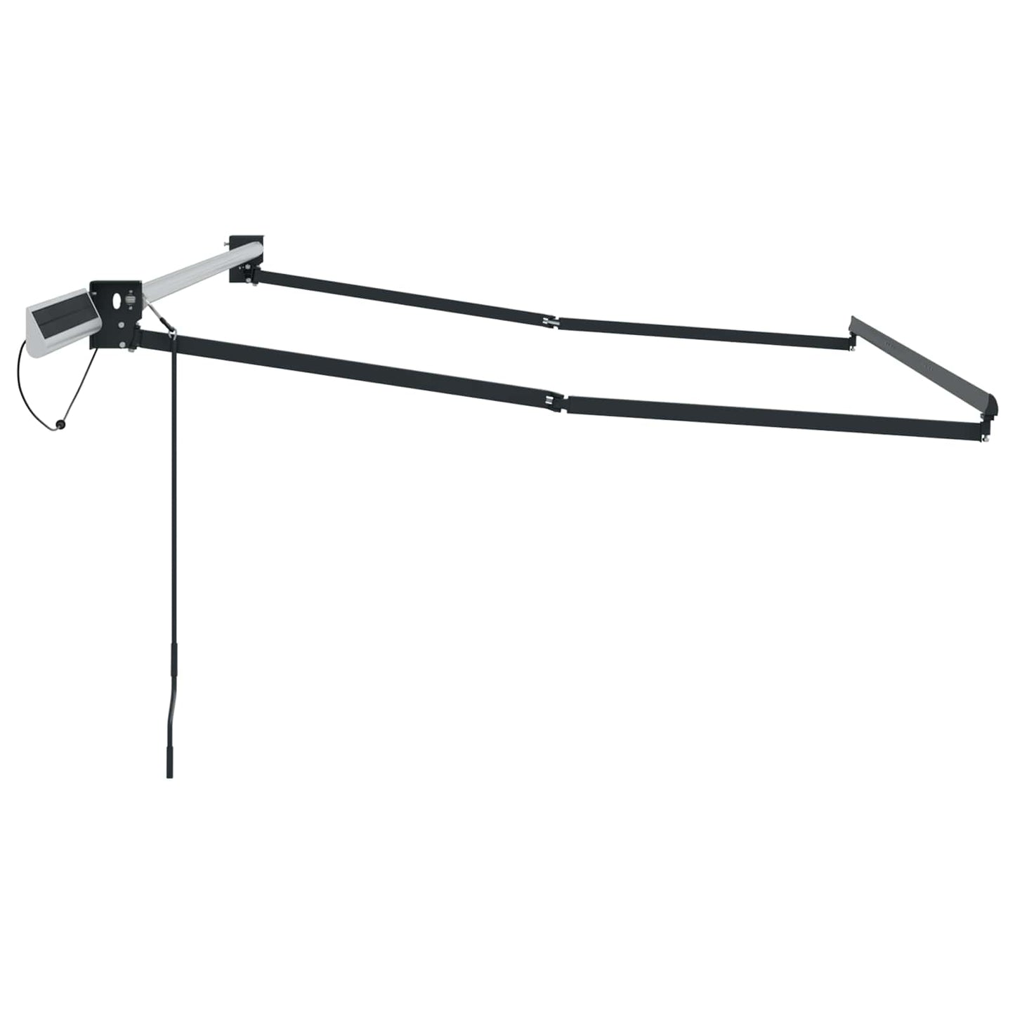vidaXL Electric Retractable Awning Frame Anthracite 3.5 x 2.5 m Steel