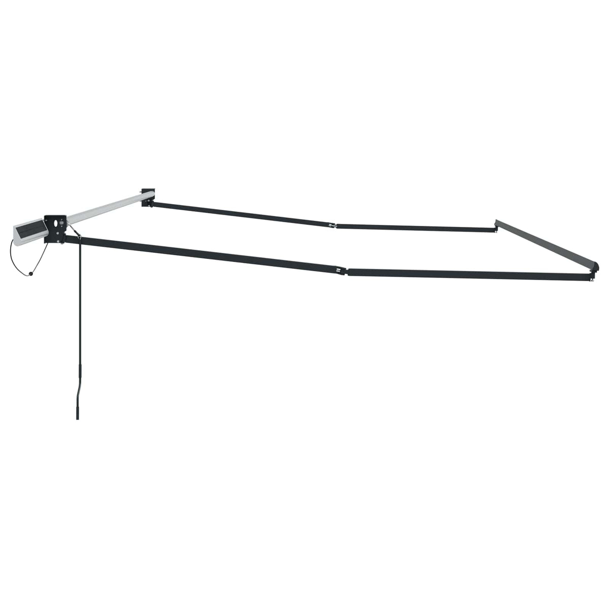 vidaXL Solar Electric Awning Frame 5 x 3 m Anthracite