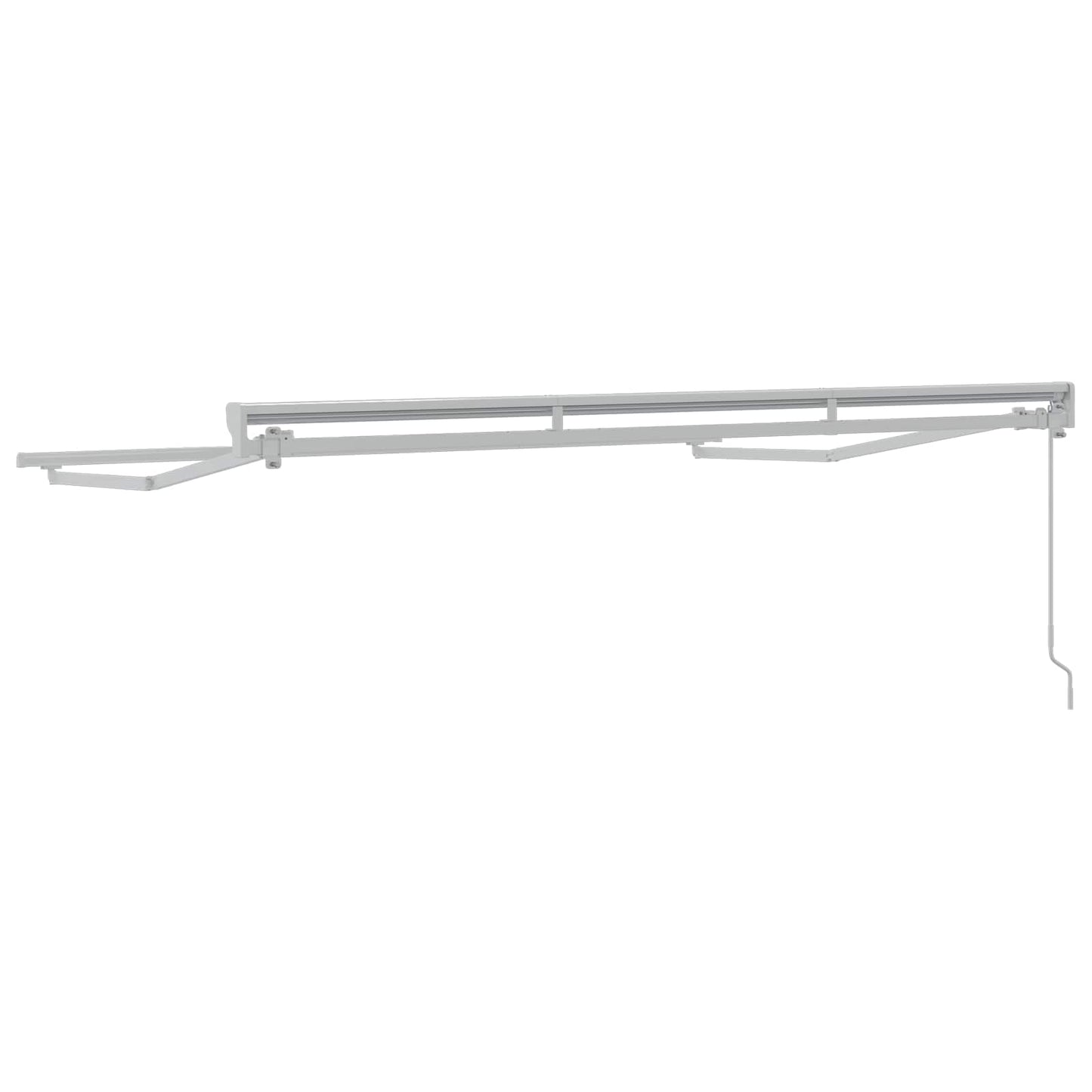 vidaXL Manual Awning Frame Adjustable White 3.5 x 2.5 m Steel