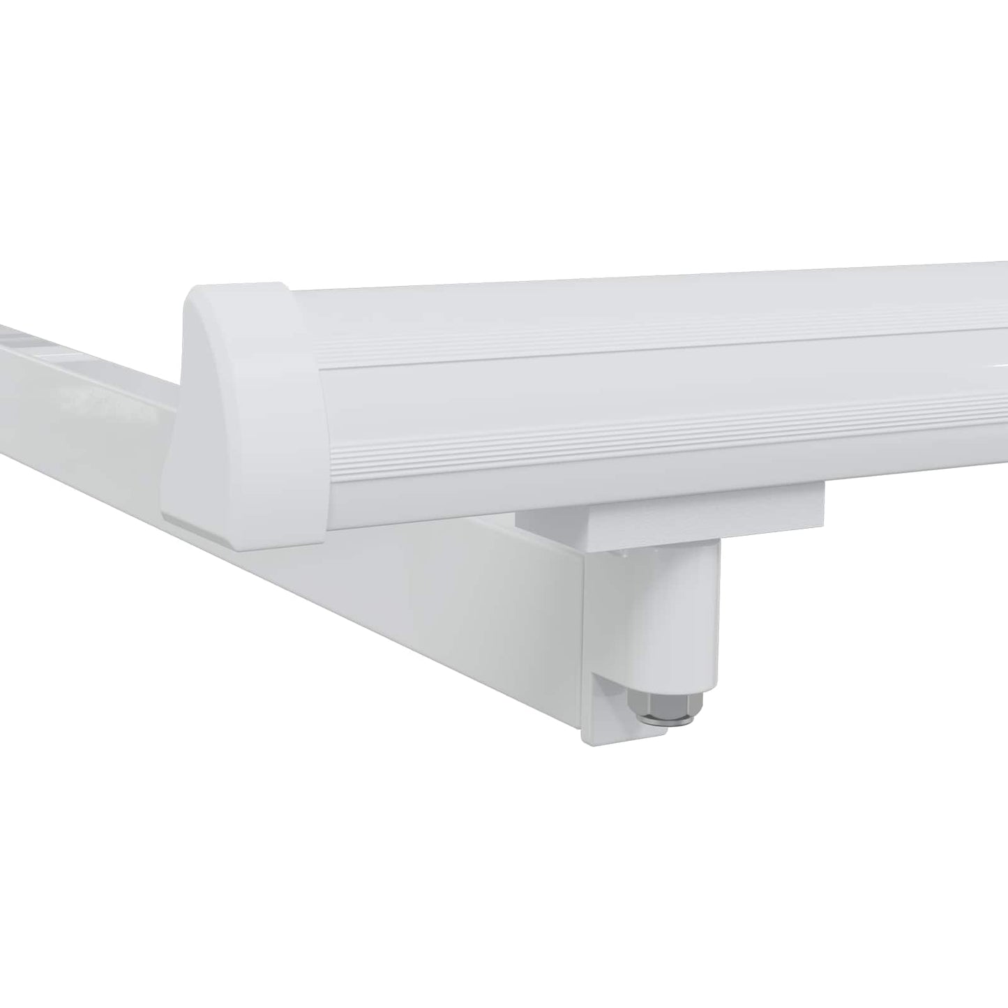 vidaXL Manual Awning Frame Adjustable White 4 x 3.5 m Steel