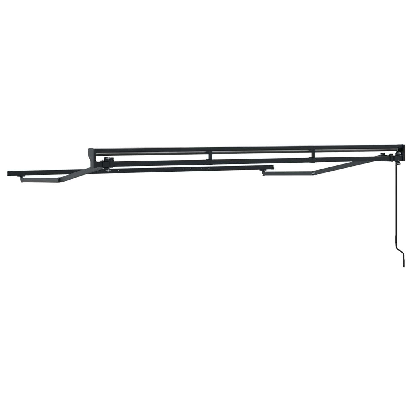 vidaXL Manual Awning Frame Adjustable Anthracite 3 x 2 m Steel