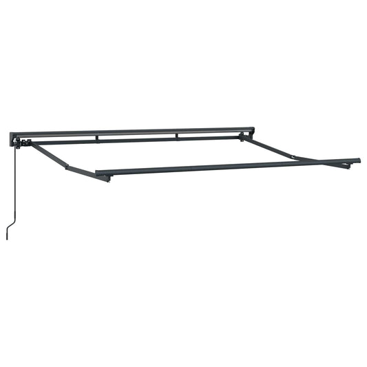 vidaXL Manual Awning Frame Adjustable Anthracite 3.5 x 2 m Steel
