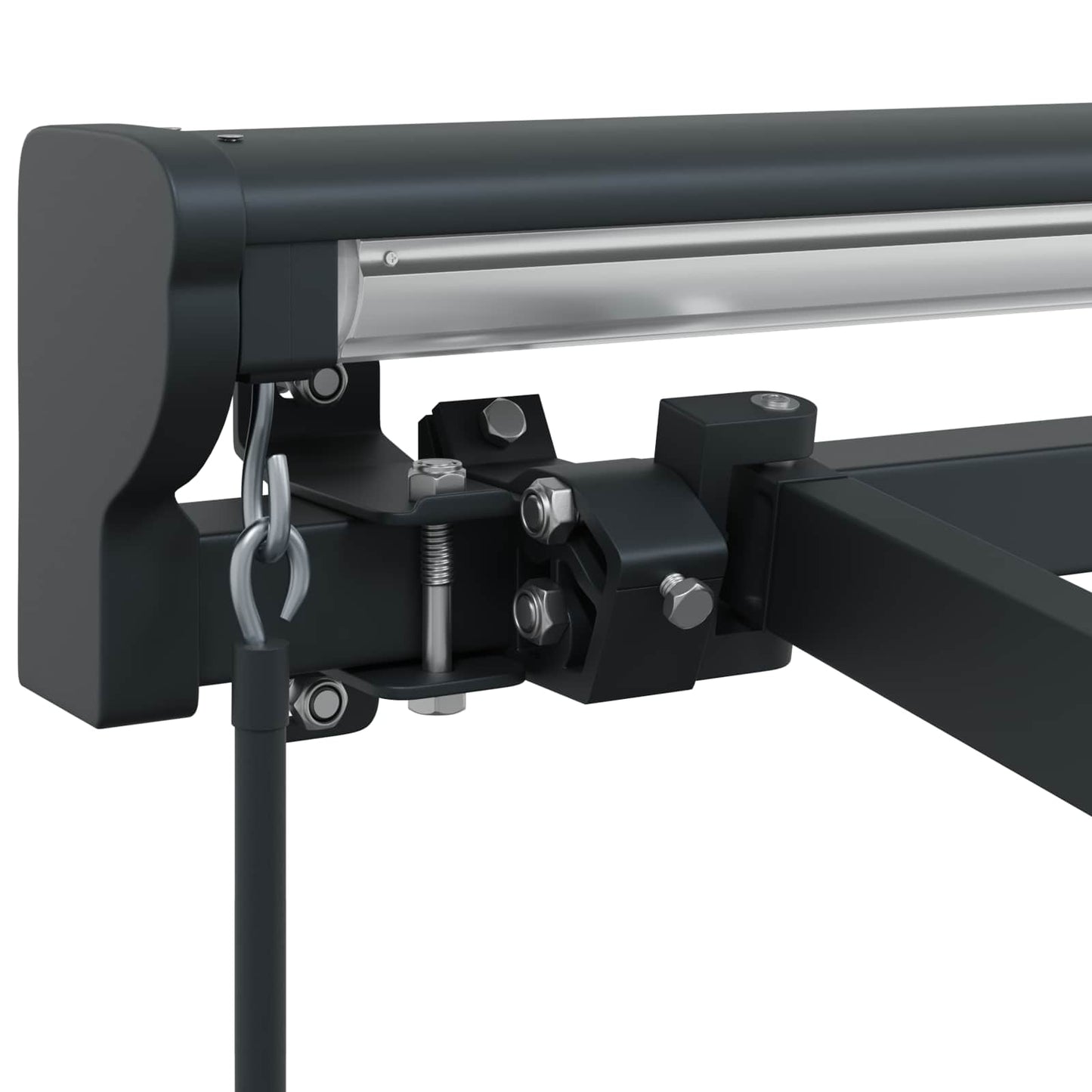 vidaXL Manual Awning Frame Adjustable Anthracite 4.5 x 3.5 m Steel