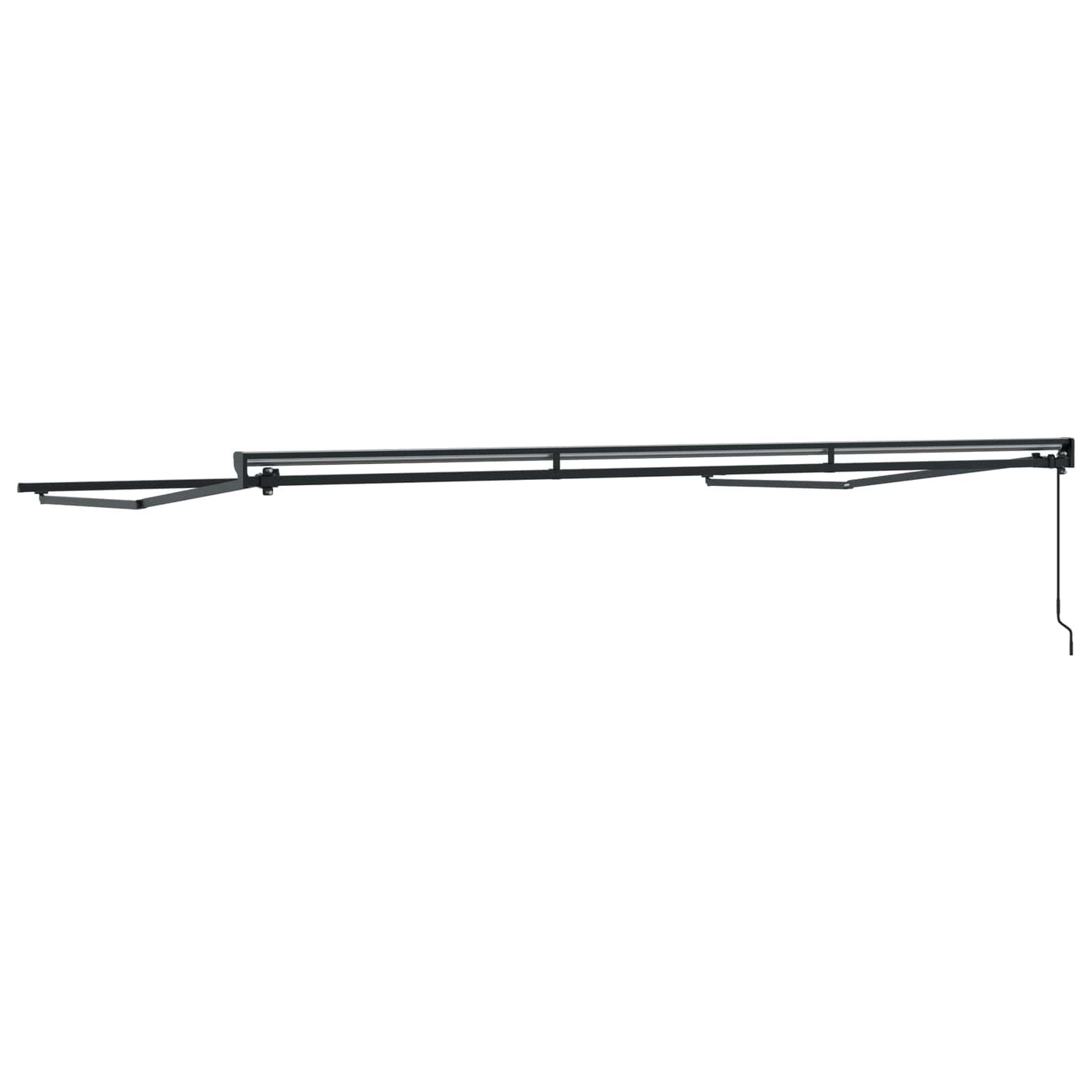 vidaXL Manual Awning Frame Adjustable Anthracite 4.5 x 3.5 m Steel