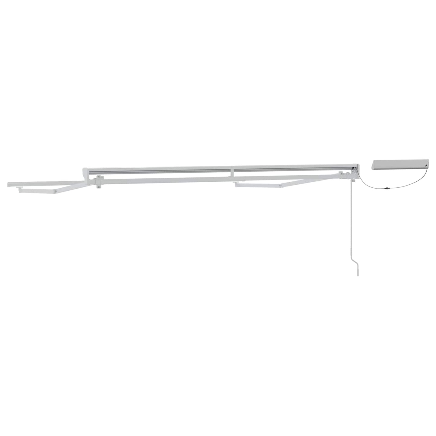 vidaXL Electric Retractable Awning Frame White 3.5 x 2.5 m Steel