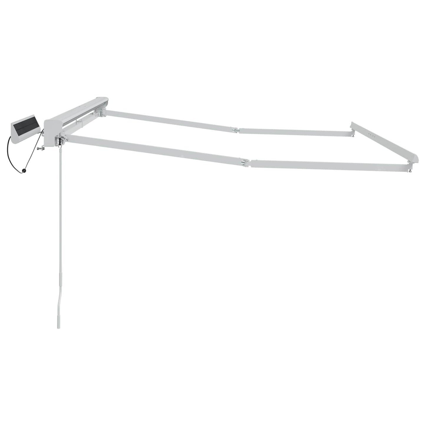 vidaXL Electric Retractable Awning Frame White 3.5 x 2.5 m Steel