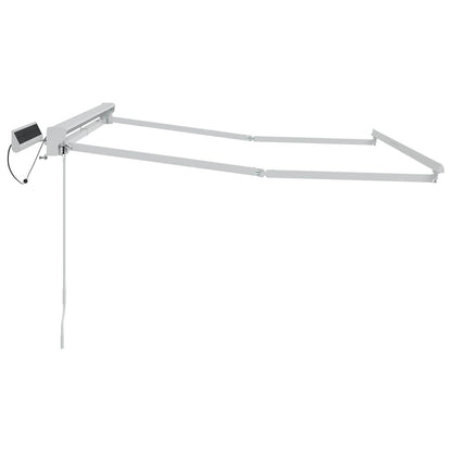 vidaXL Electric Retractable Awning Frame White 3.5 x 2.5 m Steel