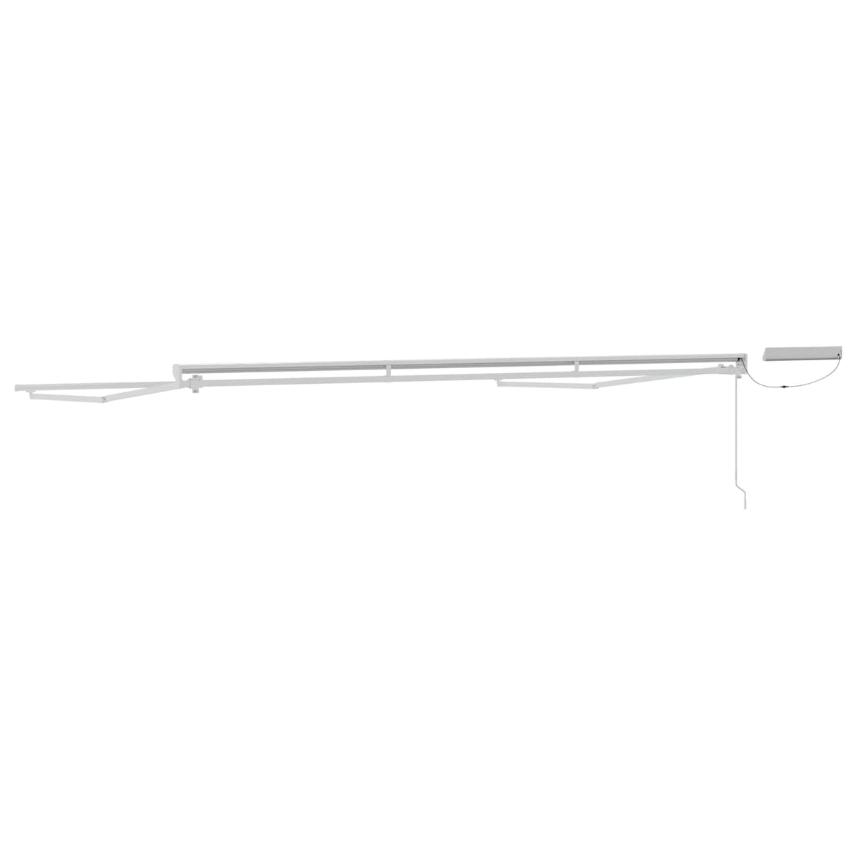 vidaXL Solar Electric Awning Frame 5 x 3 m White