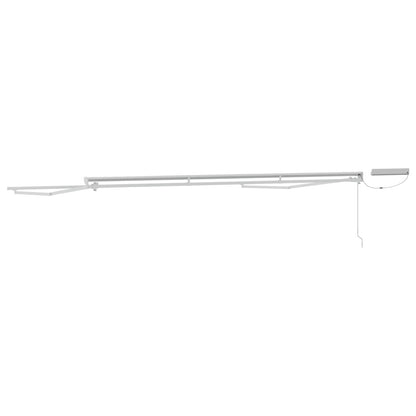 vidaXL Solar Electric Awning Frame 5 x 3 m White