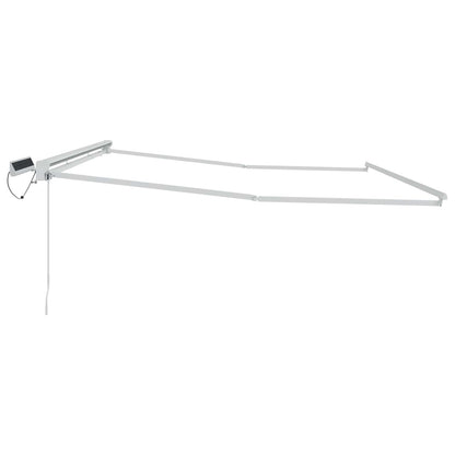 vidaXL Solar Electric Awning Frame 5 x 3 m White