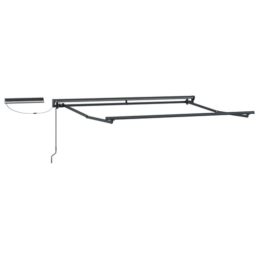 vidaXL Solar Electric Awning Frame 3 x 2 m Anthracite