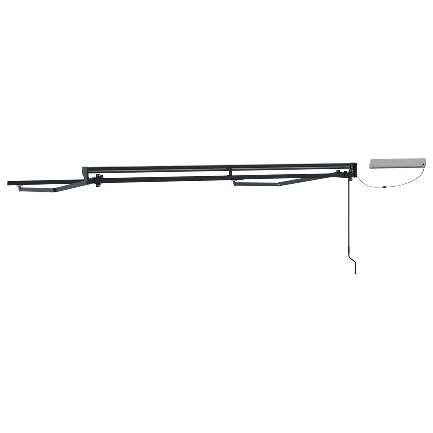 vidaXL Electric Retractable Awning Frame Anthracite 3.5 x 2 m Steel
