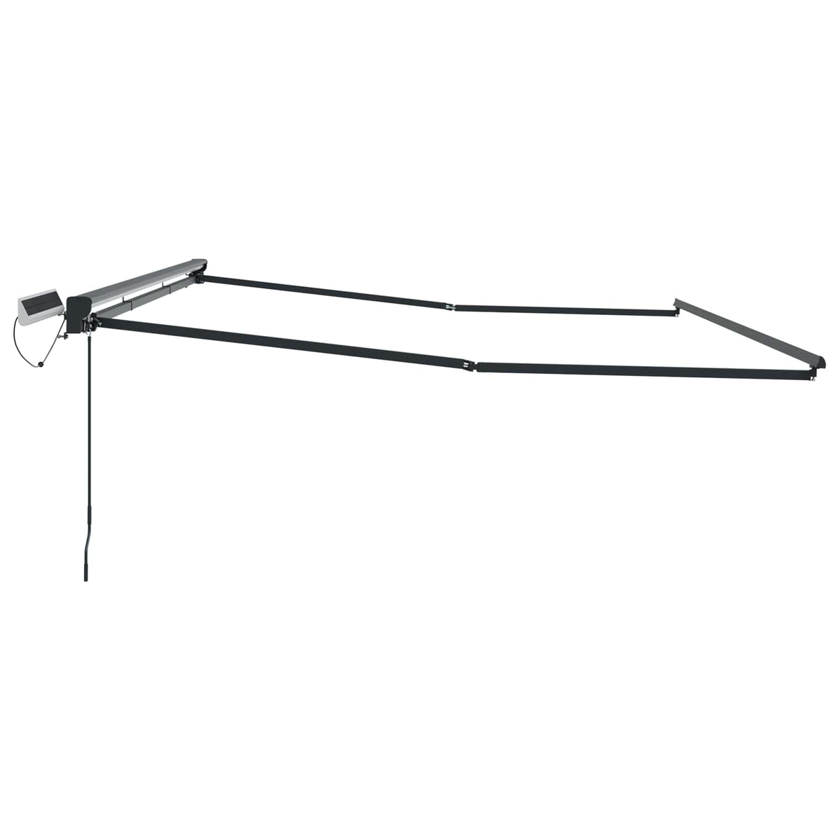 vidaXL Solar Electric Awning Frame 4 x 2 m Anthracite