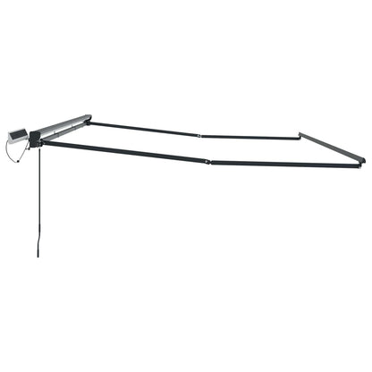 vidaXL Solar Electric Awning Frame 4 x 3.5 m Anthracite