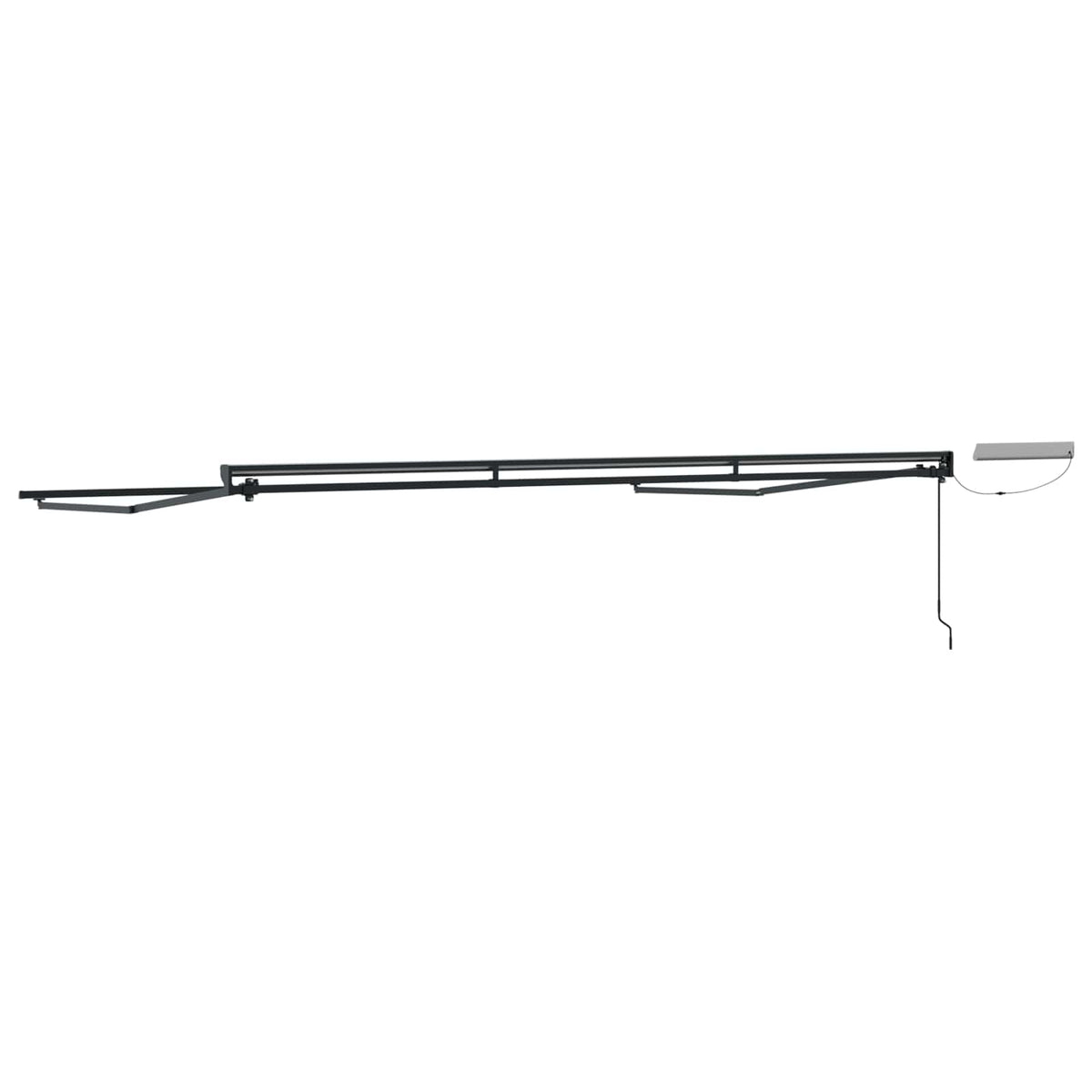 vidaXL Solar Electric Awning Frame 5 x 3 m Anthracite