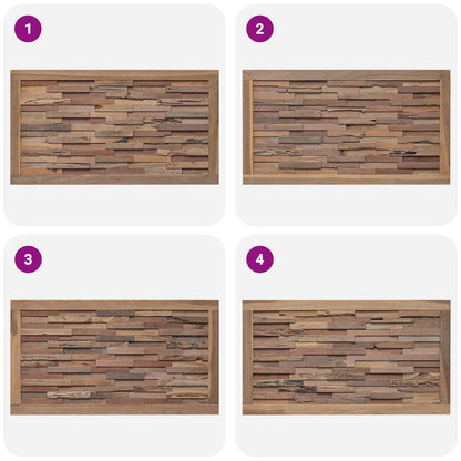 vidaXL Bed Headboard Natural Solid Teak Wood