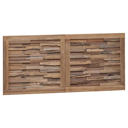 vidaXL Headboard Natural Solid Teak Wood