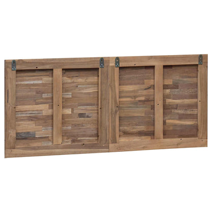 vidaXL Headboard Natural Solid Teak Wood