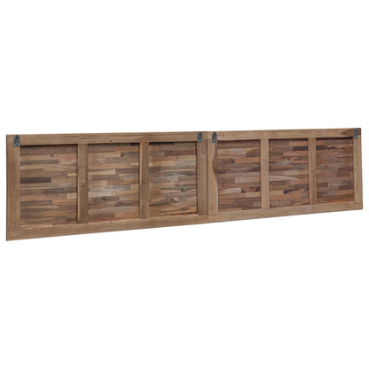 vidaXL Bed Headboard Natural Solid Teak Wood