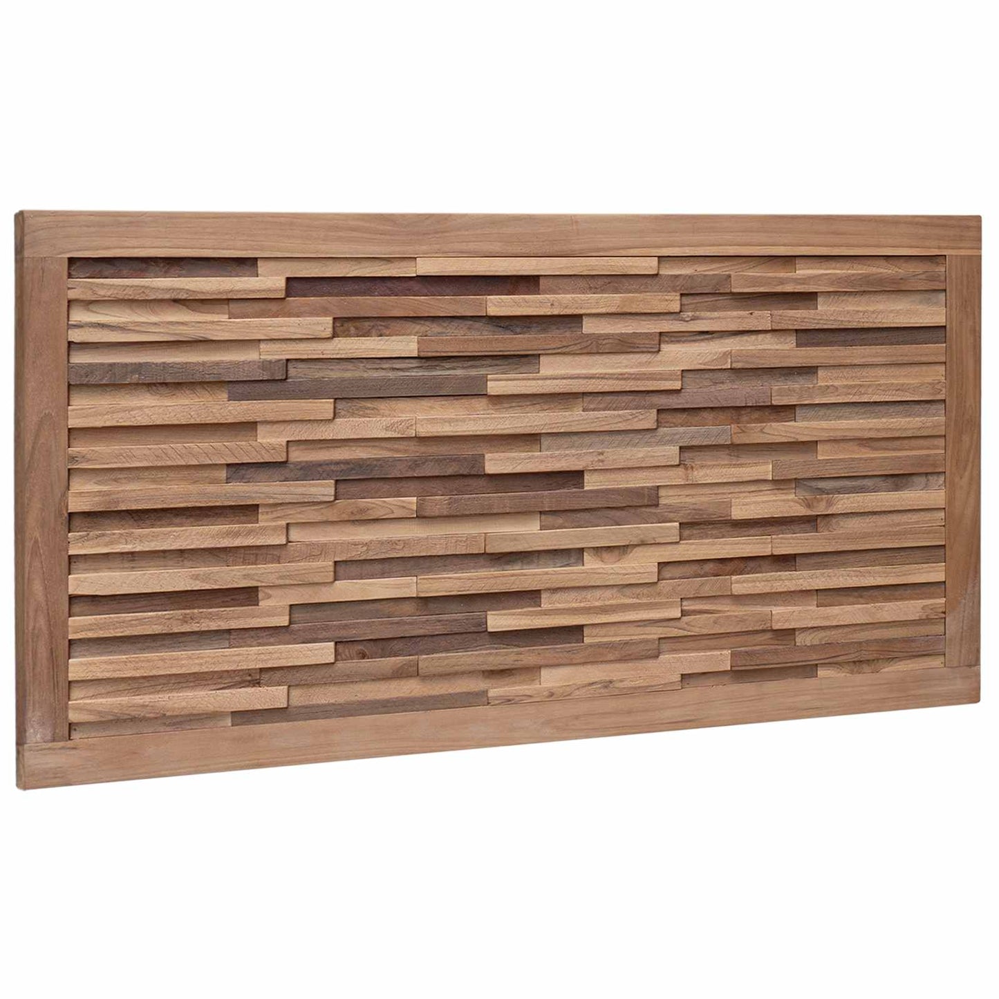 vidaXL Bed Headboard Natural Solid Teak Wood
