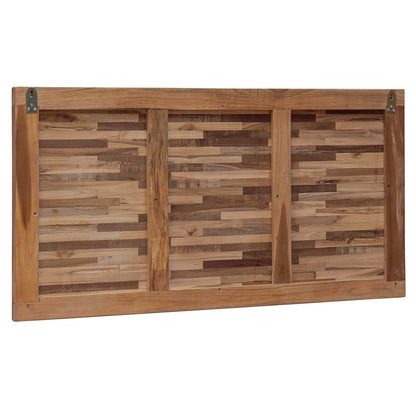 vidaXL Bed Headboard Natural Solid Teak Wood