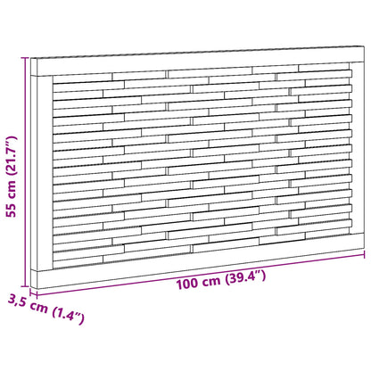 vidaXL Bed Headboard Natural Solid Teak Wood