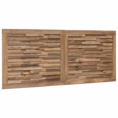 vidaXL Headboard Natural Solid Teak Wood