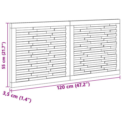 vidaXL Headboard Natural Solid Teak Wood