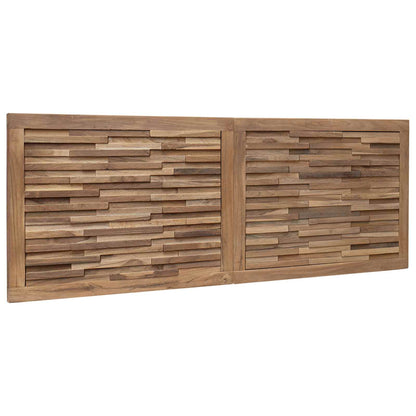 vidaXL Bed Headboard Natural Solid Teak Wood