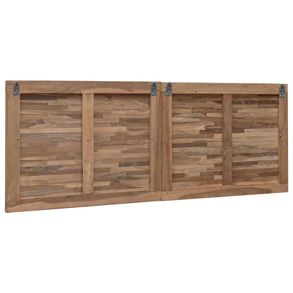 vidaXL Bed Headboard Natural Solid Teak Wood