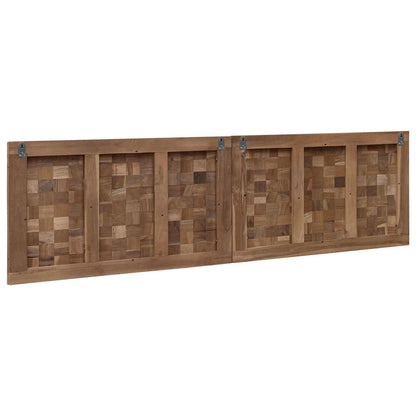 vidaXL Bed Headboard Natural Solid Teak Wood