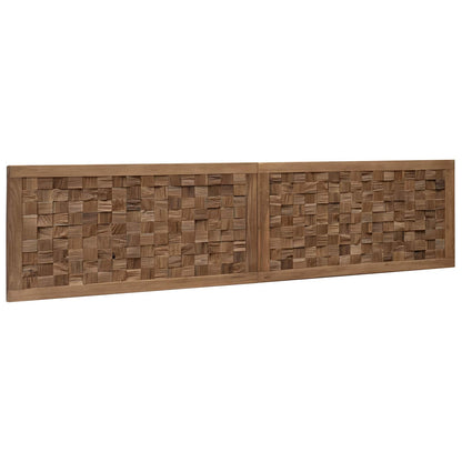 vidaXL Bed Headboard Natural Solid Teak Wood