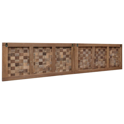 vidaXL Bed Headboard Natural Solid Teak Wood